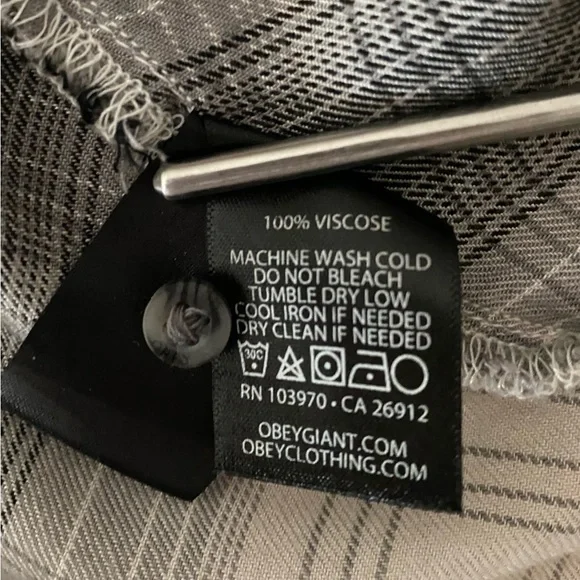 NWOT OBEY Plaid Skater Dress • XL - Picture 11 of 11